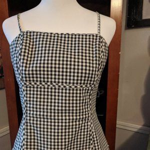White House Black Market Checkered Corset/Bustier